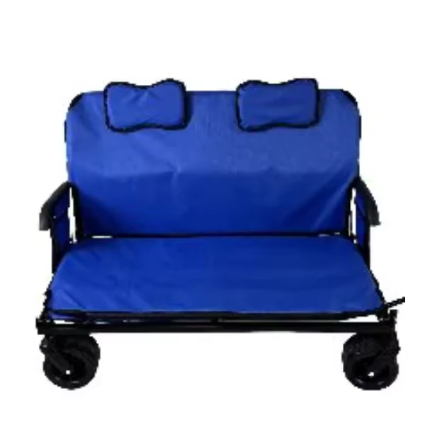 Collapsible Easy Go Folding Hand Truck Tool Trolley Fishing Cart Folding Outdoor Utility Wagon with Roof