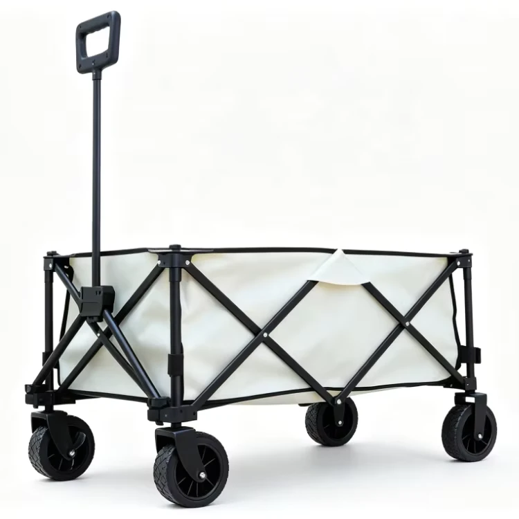 Collapsible Folding Outdoor Wagon Heavy Duty Market Stall Camping Cart Outdoor Portable Camping Wagon Picnic Cart