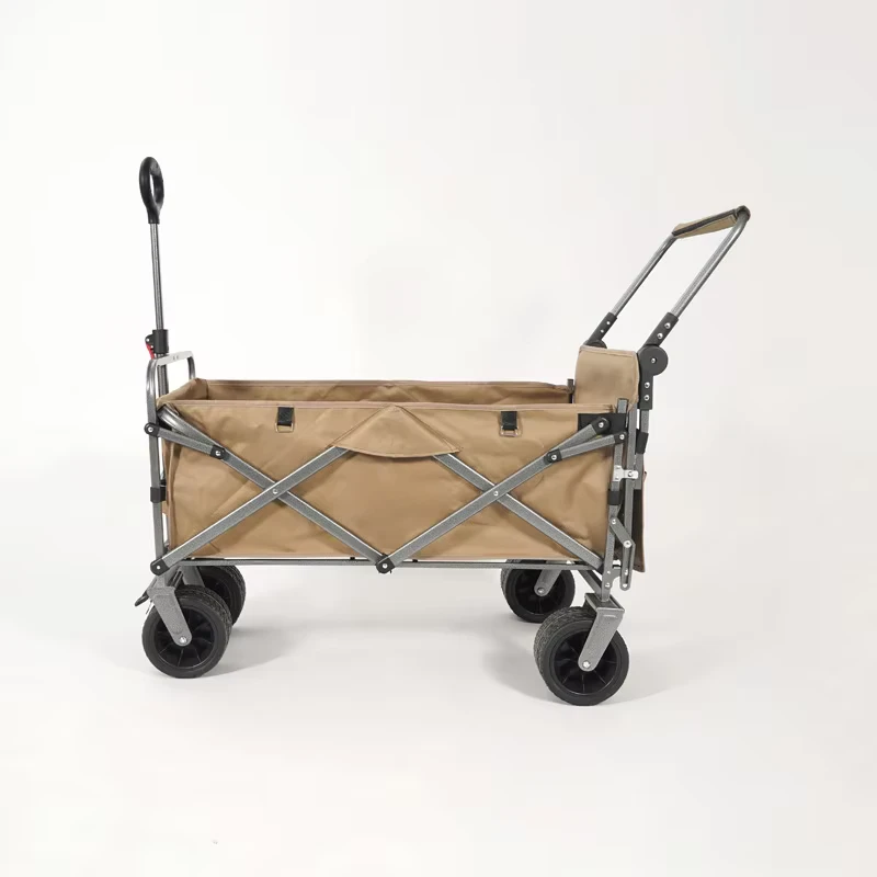 Collapsible Heavy Duty Folding Cart Roll Container Sports Camping Garden Shopping Wagon OEM Customizable