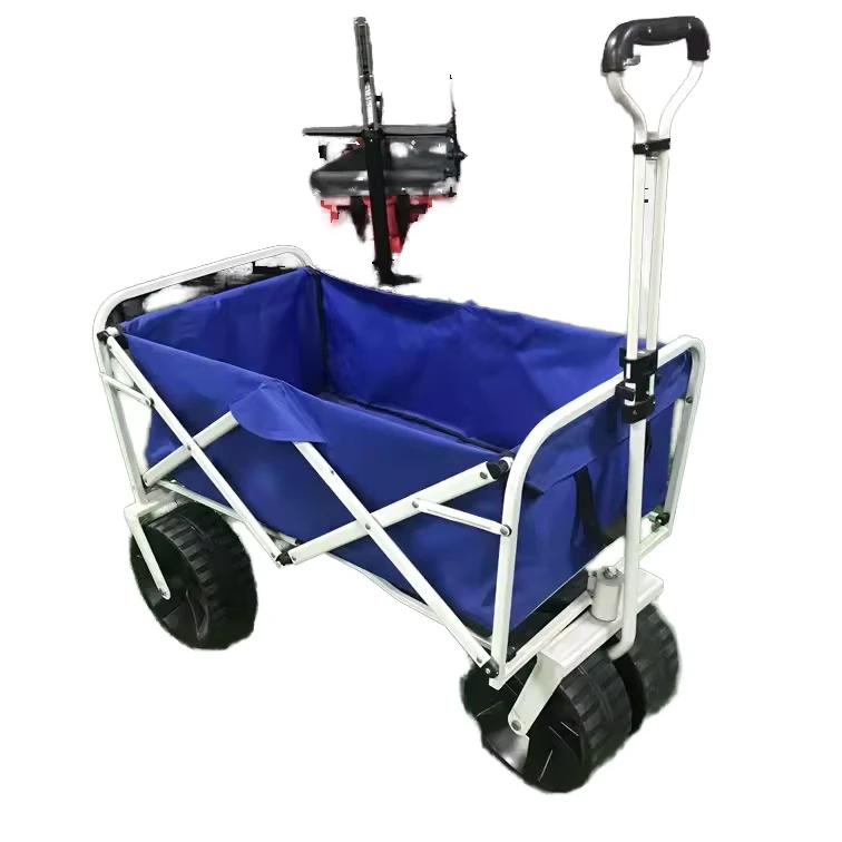 Collapsible Heavy Duty Kids Wagon Stroller Foldable Garden Cart for Camping Beach Customizable OEM Support FW100