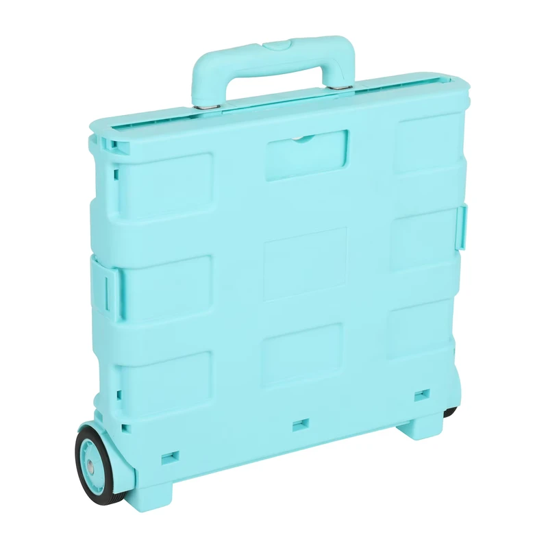 Color Customized Shopping Trolley Load Capacity Black 2 Wheel Plastic Utility Cart With Telescopic Handle