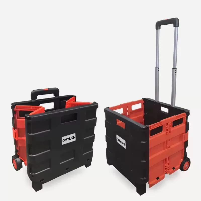 Color Foldable Trolley with 2 Wheel Strong up to 25kgs