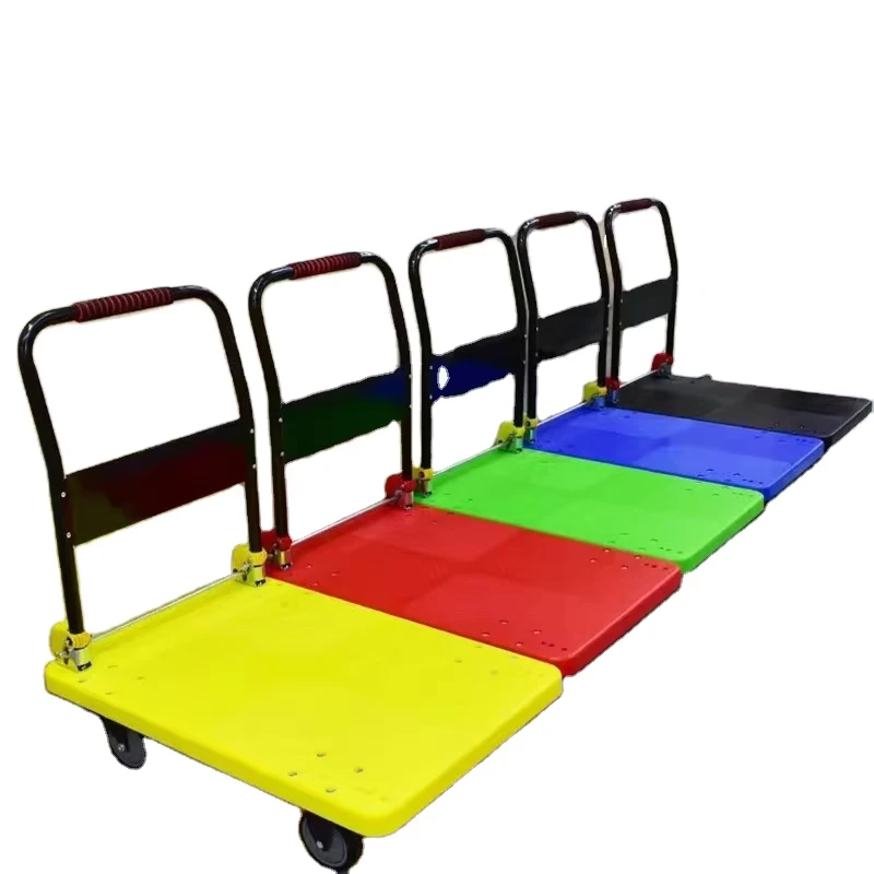 Colorful 72*48cm Shopping Cart Foldable 60*90cm Portable Wagon Cartpush Cart Shopping Trolley Hand Carts Trolleys