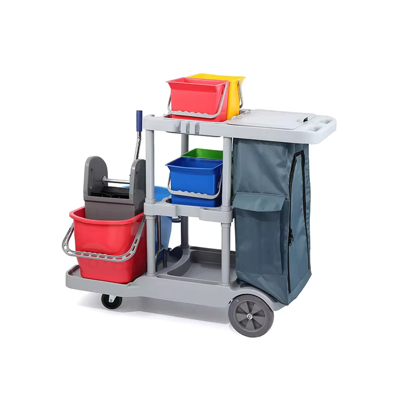 Commercial Cleaning Service Home Hotel Waste Trolley Cart for Complete Accessories Hotel Supplies