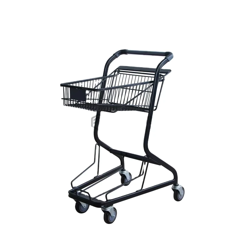 Commercial Folding Shopping Cart Trolley with 4” Evawheels Eco Friendly Lightweight Waterproof
