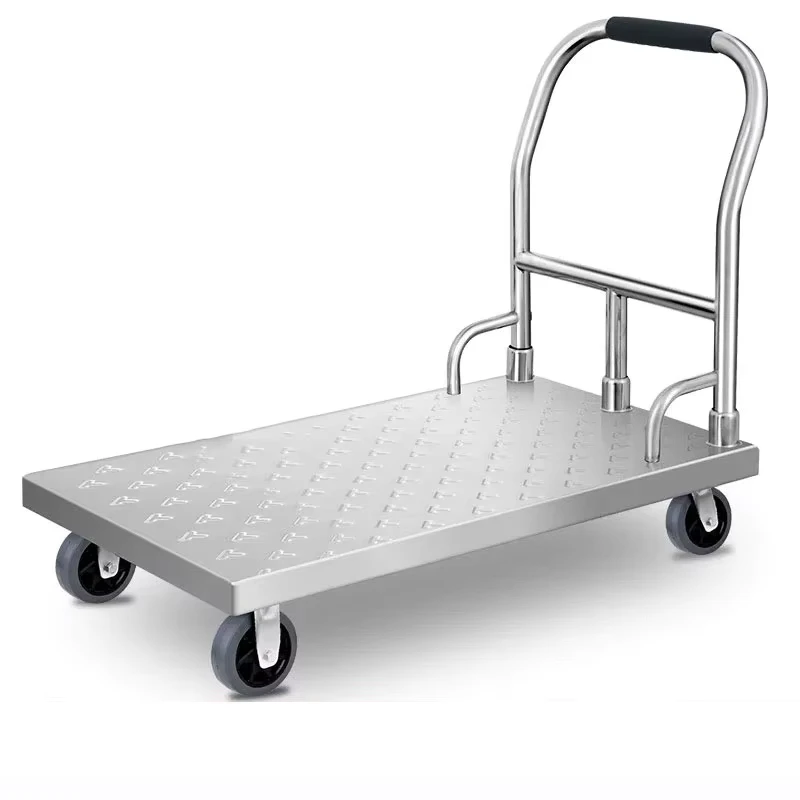 Commercial Heavy Duty Stainless Steel Utility Service Cart for Hotel Use Durable and for Serving Food