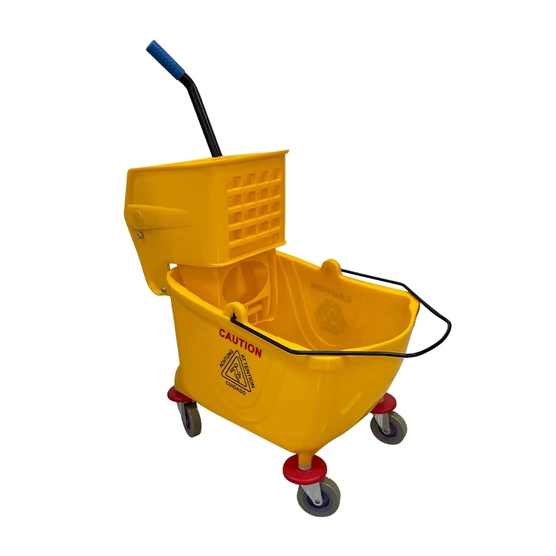 Commercial Industrial Professional Hospital Cleaning Trolley with Plastic Mop Bucket Cart Cleaning Bucket Mop and Bucket Set