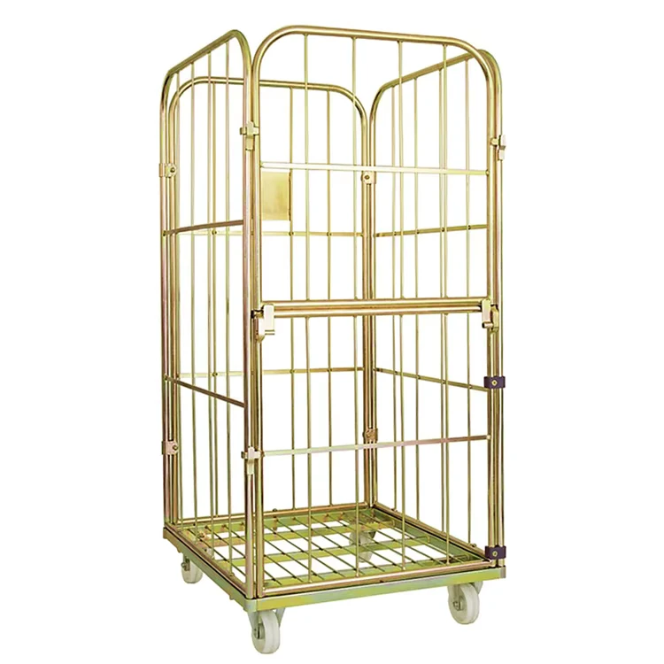 Commercial Industrial Stainless Steel 350kg Load Capacity OEM Customizable Transporting Trolley Portable Foldable Laundry