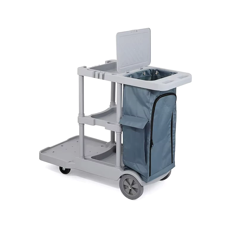 Commercial Outdoor Multifunctional Cleaning Cart with Wheels Organizers