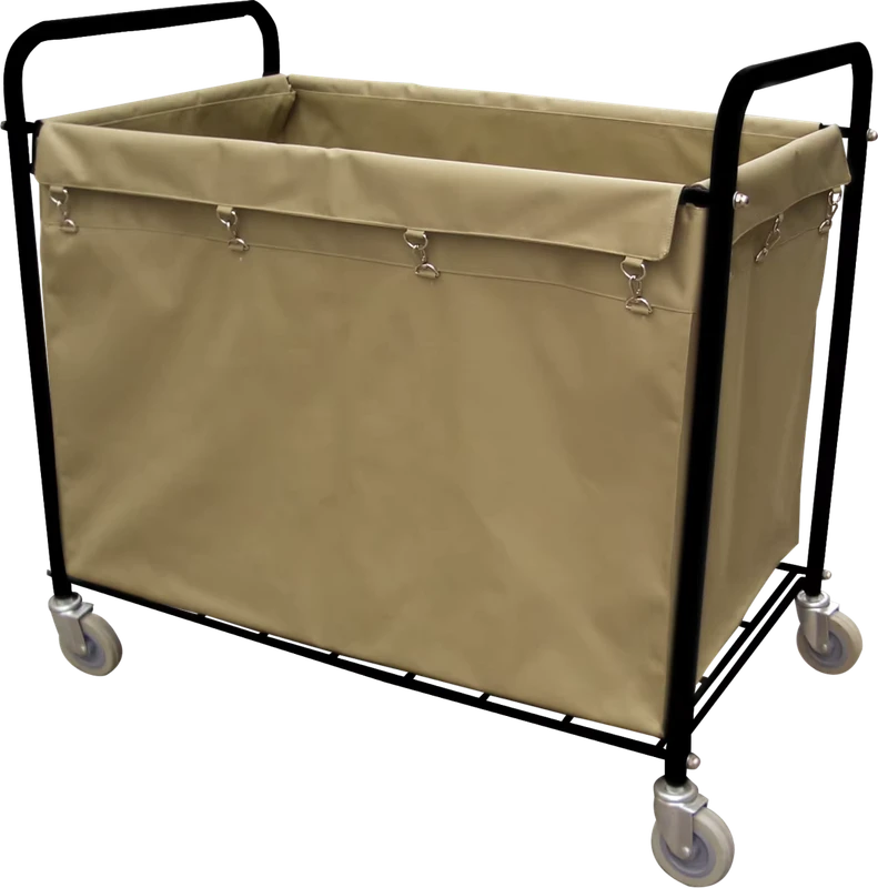 Commercial Rectangle Long Metal Laundry Cart Commercial Cleaning Basket Trucks