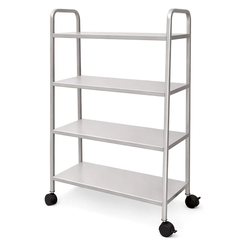 Commercial Restaurant 201 Heavy Duty Undershelf Easy Clean 4 Layer Stainless Steel Food Service Trolley Cart