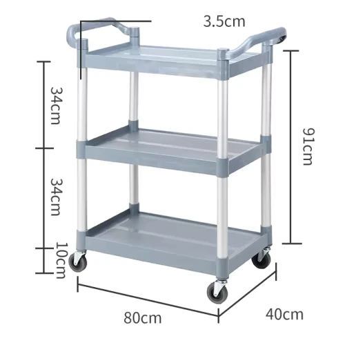 Commercial Restaurant Service Cart Drinks Trolley