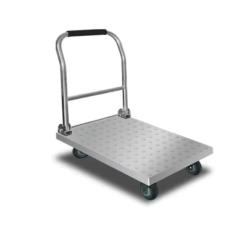 Commercial Stainless Steel Carts Brushed Matt Finish 800KG Load Capacity Sturdy Rust Resistant Easy Clean