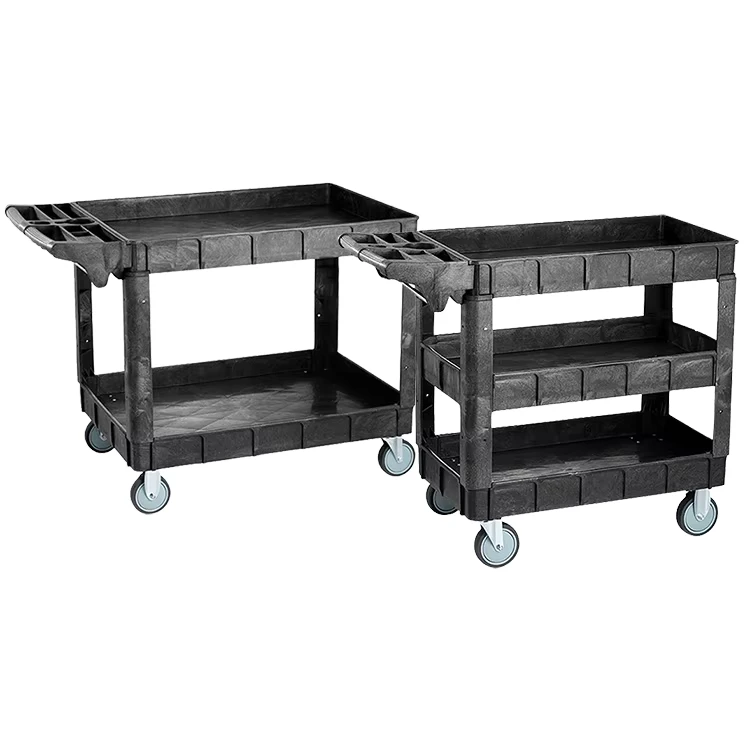 Commerical Multifunctional and Practical Heavy Utility Cart 2layer 3 Layer Service Cart Heavy Duty Hotel Food Carts and Trolleys