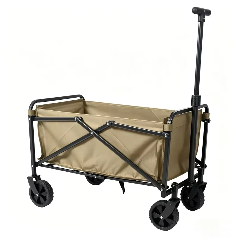 Compact Foldable Utility Wagon Cart with 4 Wheels Custom Color Logo Available