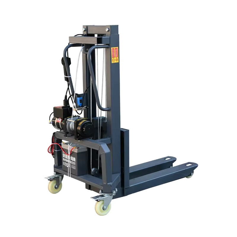 Compact Manual Hand Pallet Truck 300kg Steel Frame Warehouse Retail Light Duty Transport Tool Mini Forklift