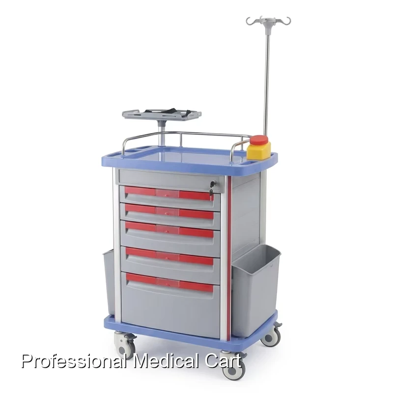 Compact Utility Medical Trolly Cart Space Saving Solution for Dental and Private Practices