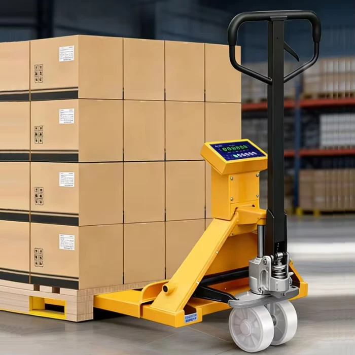 Competitive Hand Pallet Truck Scale Forklift Pallet Jack Scale PU Wheel Nylon Wheel Hydraulic Pallet Truck with Weighing Scale
