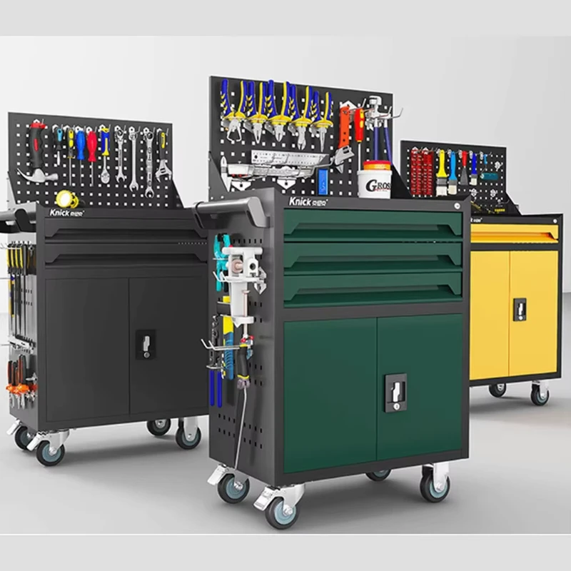 Complete Set Industrial DIY Car Wash Repair Workshop Tools Mobile Vehicle Maintenance Cleaning Trolley Tool Storage Cabinet ODM