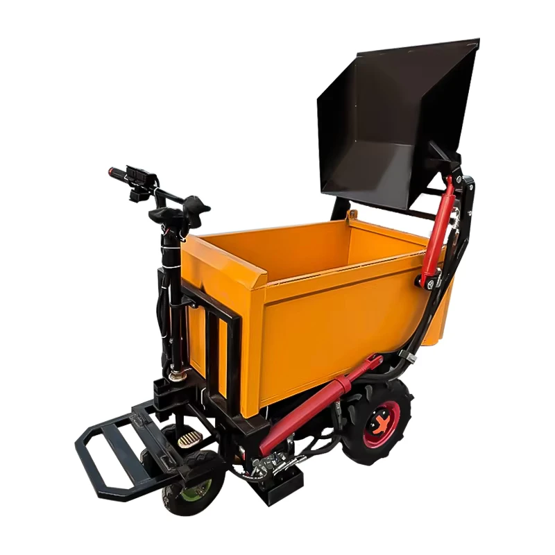 Construction Engineering Van Cargo Vehicle Tricycle Electric Trolley Mini Dumper Tricycle Mini Excavator for Agricultural Garden