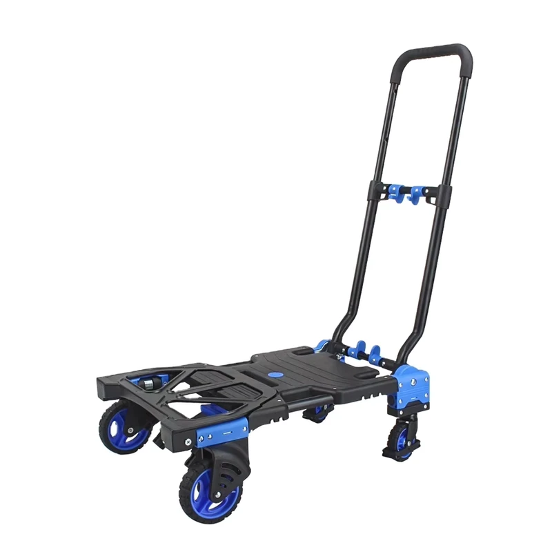 Convertible and Foldable Hand Cart Trolley for Warehouse and Supermarket