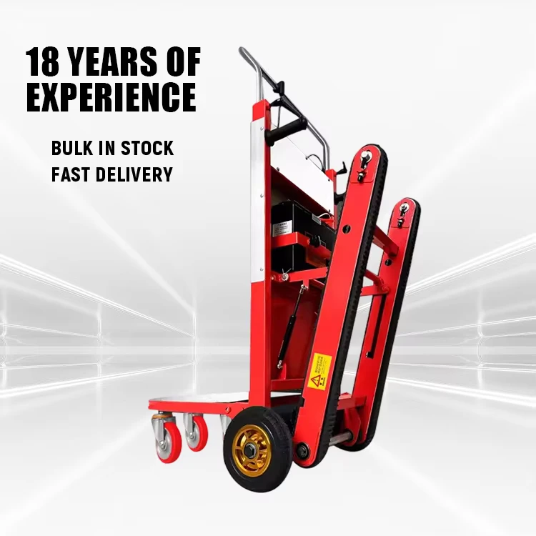 Crawler Type Electric Step Stair Climber Machine 400kg Capacity Four Wheel Platform OEM Customizable Hand Trolley