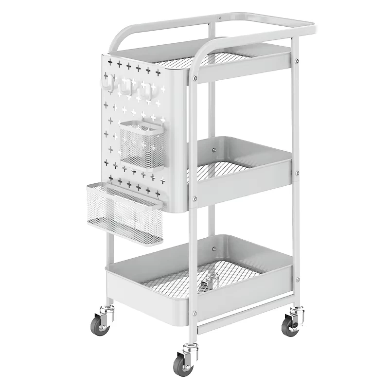 Creative Cavity Board Storage Rack Trolley Kitchen Bathroom Steel Multi layer Storage Shelf Household Organizer Cart
