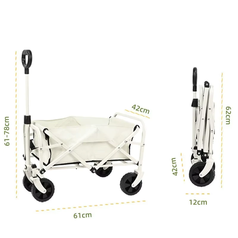 Cross border Universal Camper Outdoor Lightweight Durable Foldable Fixed Cart Camp Car Spot Trailer Hand held Stall