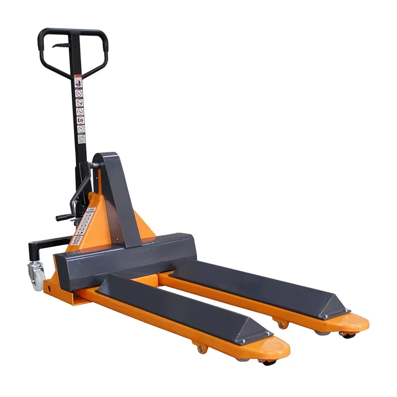 Custom 2-3 Ton Manual Hydraulic Forklift Truck for Yarn and Paper Roll Handling with Clamp Tray