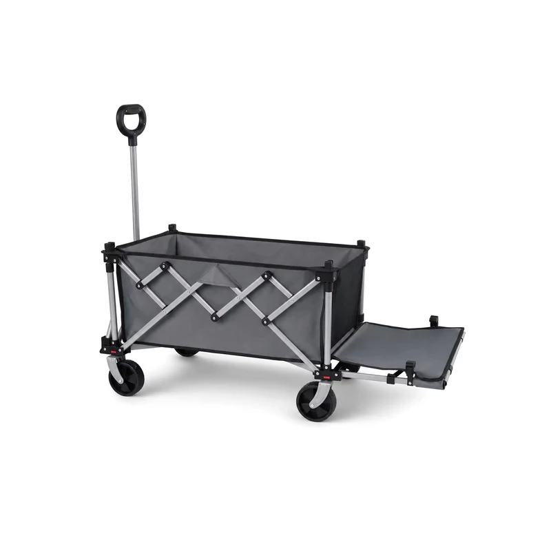 Custom 5 Inch Four Wheel Portable Adjustable Collapsible Folding Outdoor Garden Trolley Shopping Cart with OEM Support