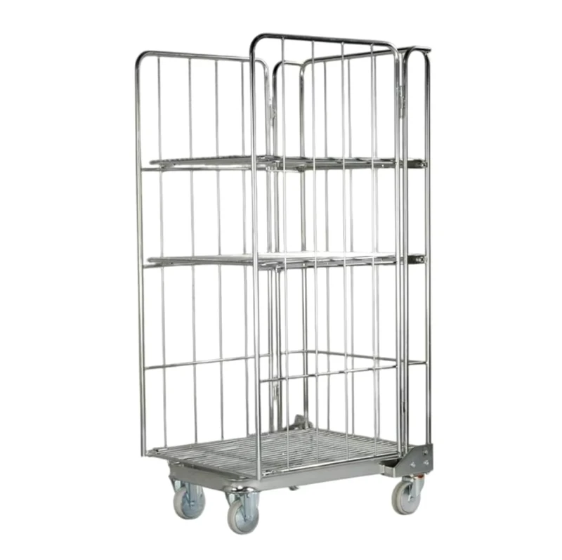 Custom 5pcs Steel Enclosed Portable Furniture Mover Set Square Wheel Reinforcement OEM Four Wheel Platform Lifter Roll Container