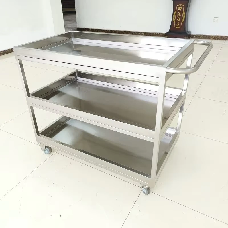 Custom Any Size HTS LJ06 Stainless Steel Trolleys with Powder Coating OEM