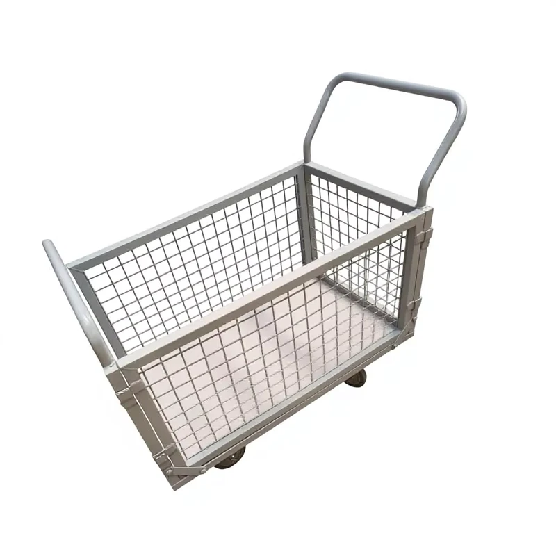 Custom Cargo Tool Steel Roll Container Foldable Cage Trolley