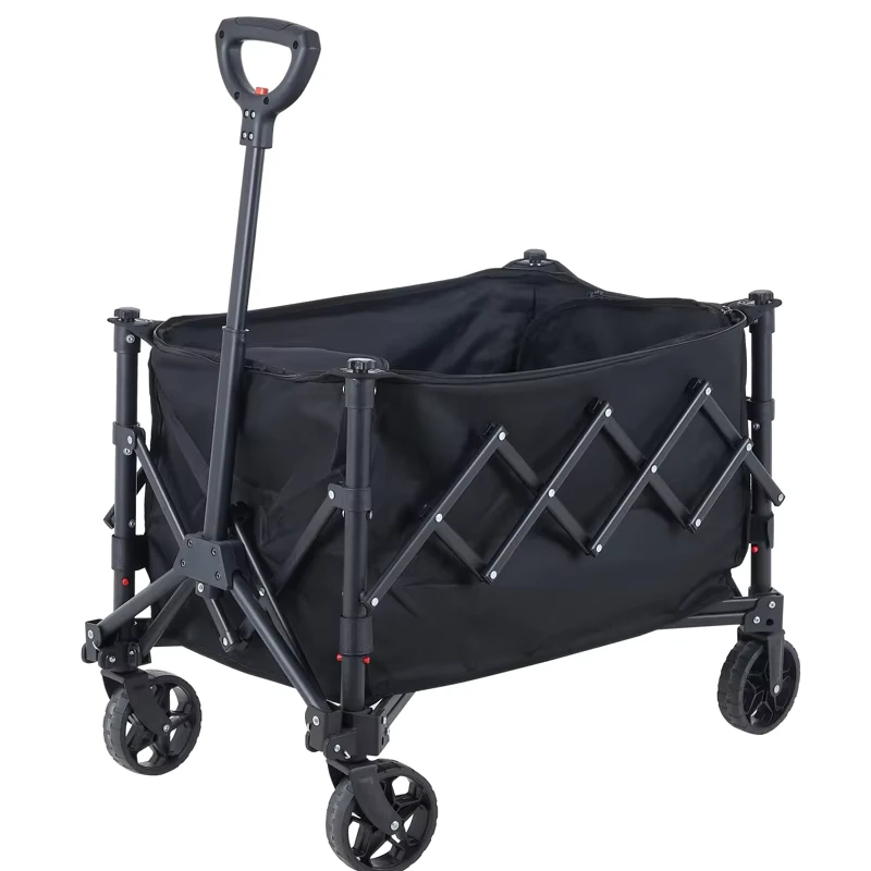 Custom Design High Quality Collapsible Folding Portable Outdoor Luggage Transport Garden Beach Camping Wagon Cart