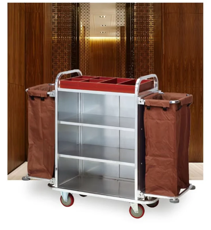 Custom Logo Luxury 5 Star Hotel Janitorial Cleaning Supplies for Housekeeping Cleaning Jobs Cart
