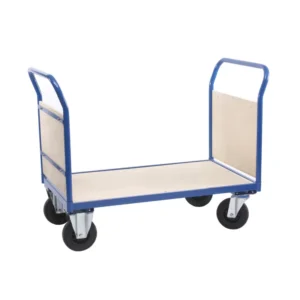 Custom Made Durable Carbon Steel Warehouse Use 500kg Heavy Duty Platform Hand Trolley