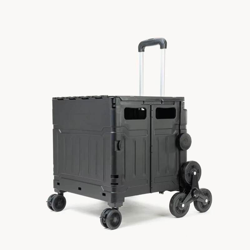 Custom Market Supermarket Store Camping Eight-Wheels Mini Portable Foldable Shopping Cart Shopping Trolley