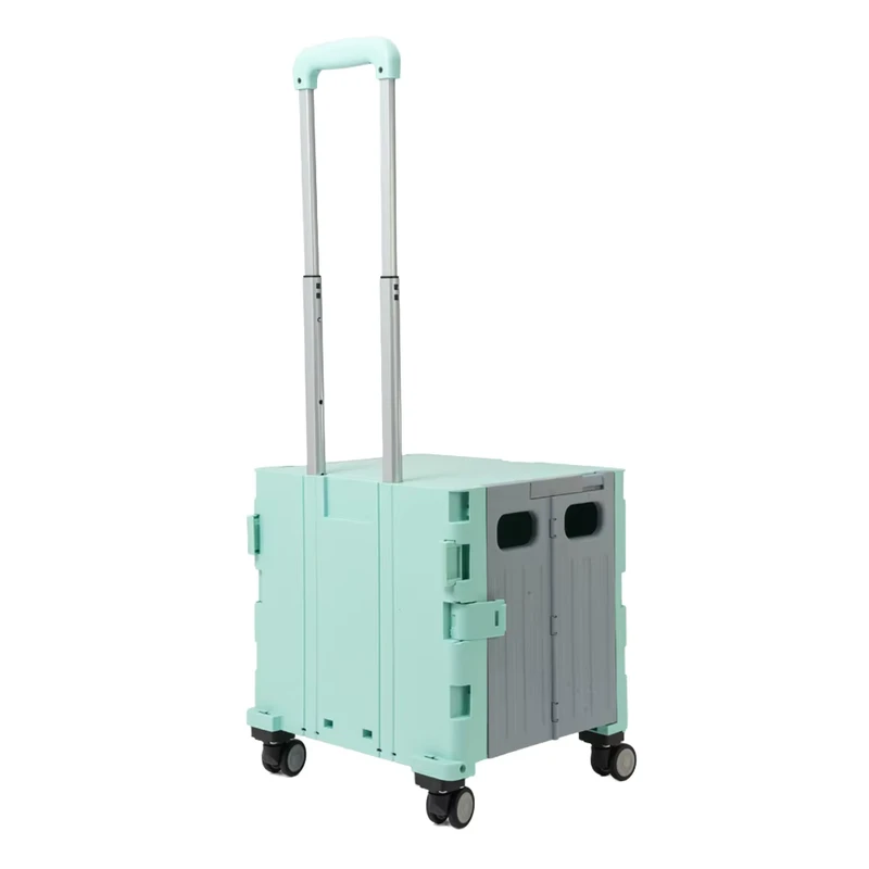 Custom Mini Portable Foldable Shopping Trolley PP Material Hand Cart for Outdoor Camping Car Shopping Mobile Utility Trolley