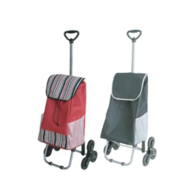Custom Modern Aluminum Household Shopping Storage Cart Foldable Hand Trolley Trailer Bag with Wheels