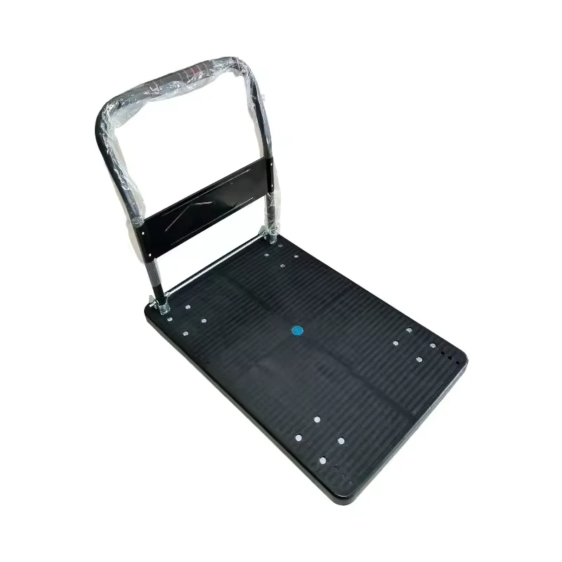 Custom OEM Aluminum Alloy Durable Portable Household Folding Four-Wheel Pulley 400kg Foldable Platform Hand Truck Goods Moving