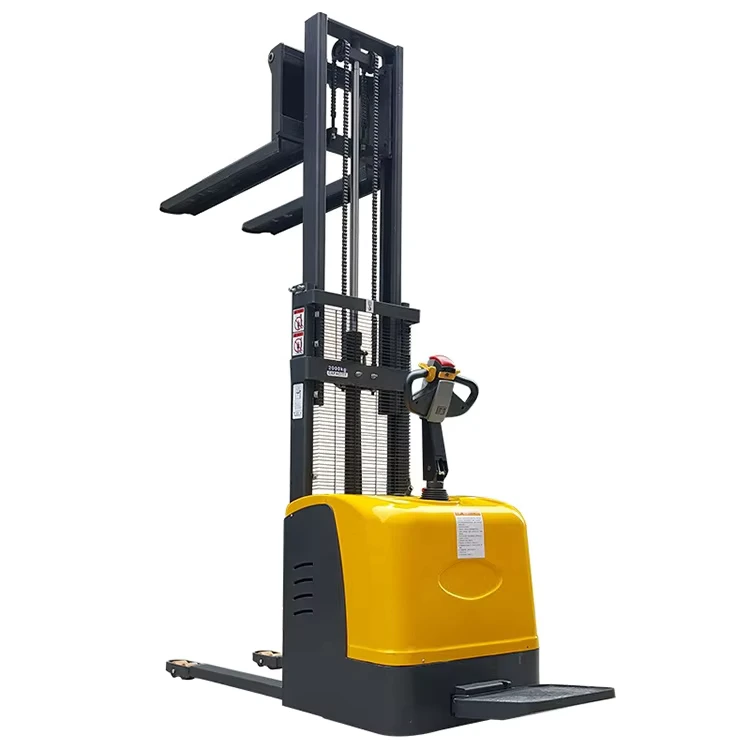 Custom Portable Small Walker Electric Stacker With Lithium Ion Battery