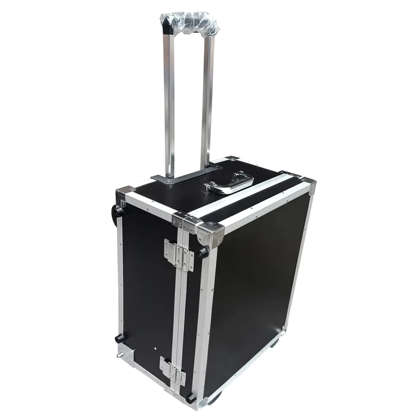Custom Shockproof Aluminum Flight Equipment Carry Trolley Case with Wheels