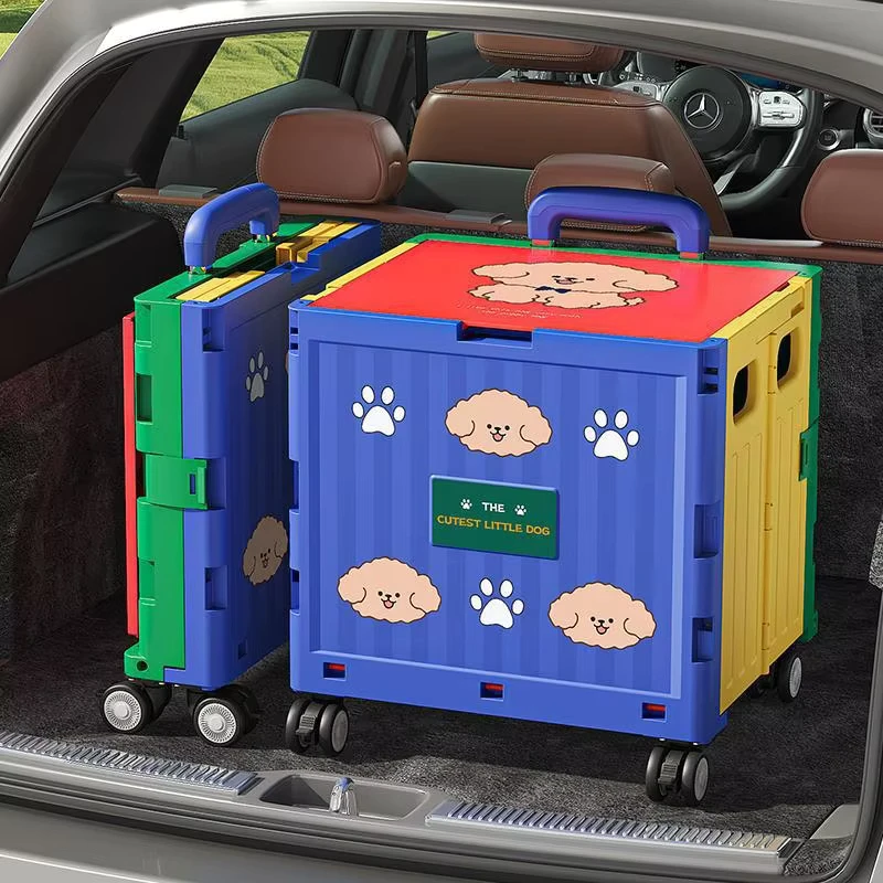 Custom Store Children’s Hand Carts Trolleys Utility Carts Mobile Portable Foldable Camping Kids Shopping Cart Shopping Trolley
