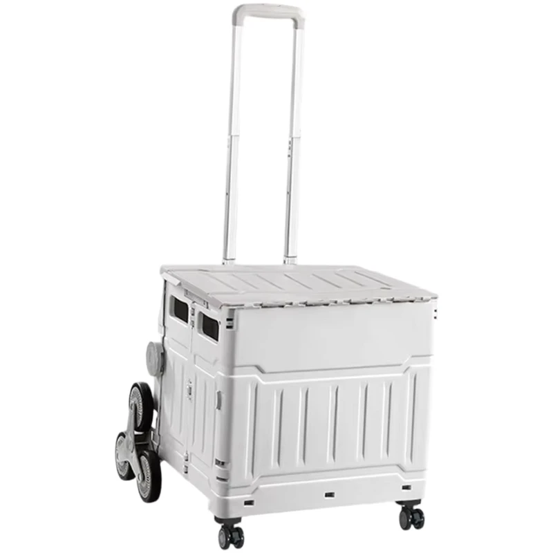 Custom Supermarket Store Hand Carts Trolleys Utility Carts Camping Mobile Portable Foldable Shopping Cart Shopping Trolley