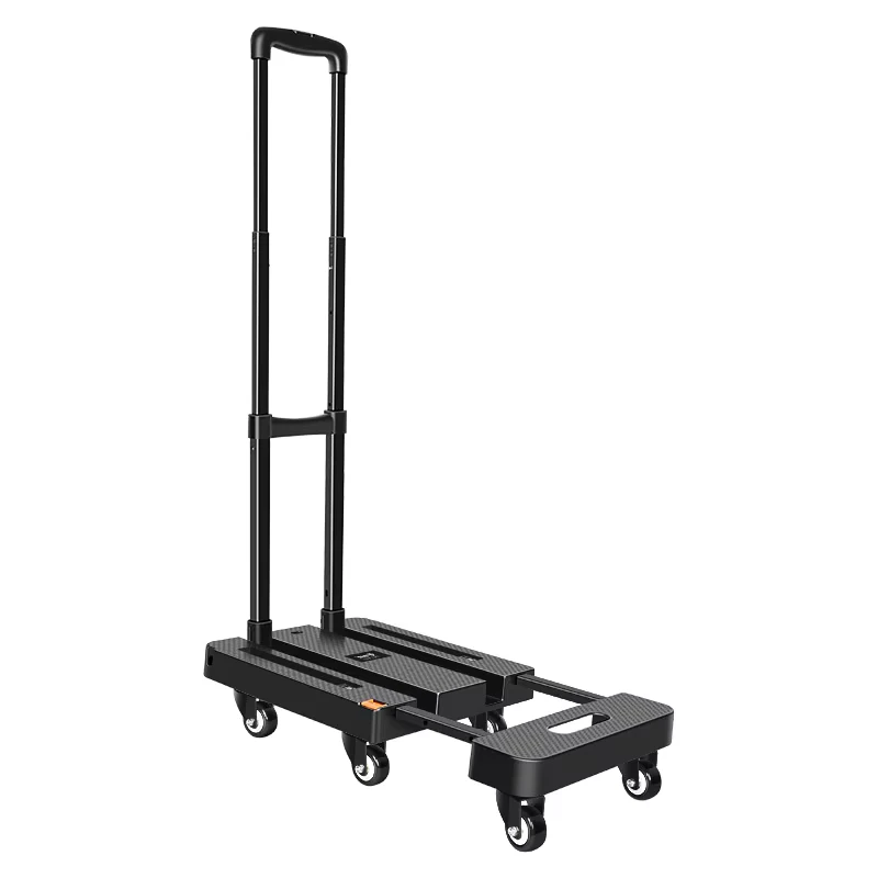 Customizable 6 Wheel Folding Mini Trailer Hand Truck Portable Transportation Cart Trolley with OEM Support