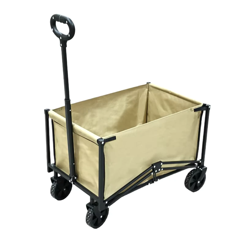 Customizable 600D Oxford Cloth Multi purpose Portable Folding Steel frame Four wheel Trolley