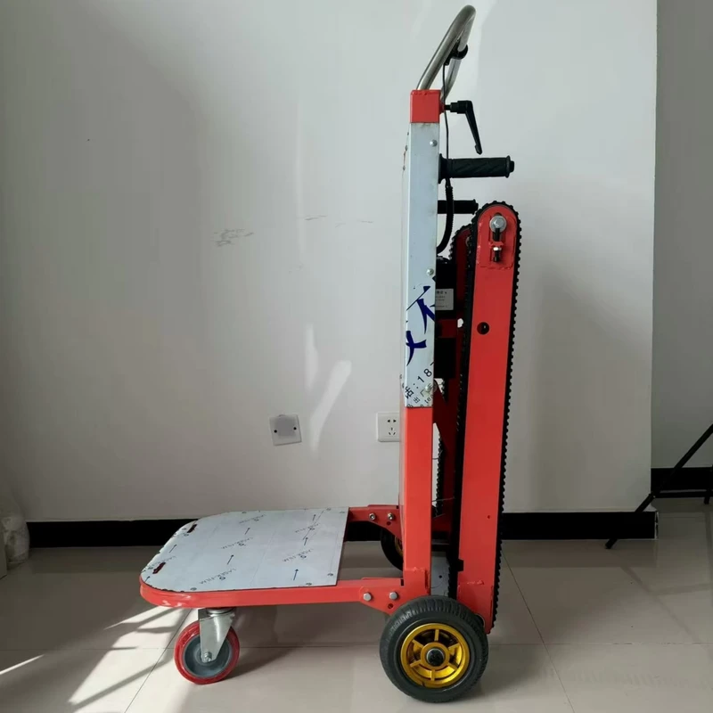Customizable Cement Loader Stair Climber 400Kg Crawler Steel Foldable Automatic Building Materials Machine
