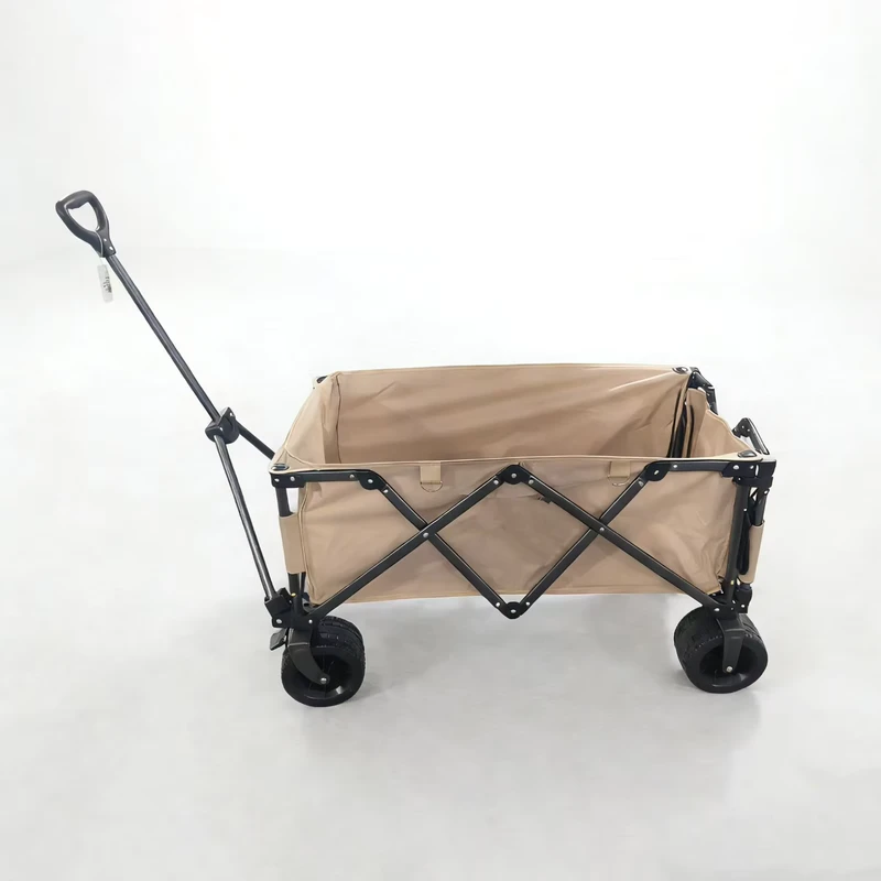 Customizable Colour Foldable Outdoor Garden Beach Camping Trolley Cart with Double 600D Oxford Fabric OEM Shopping Tools