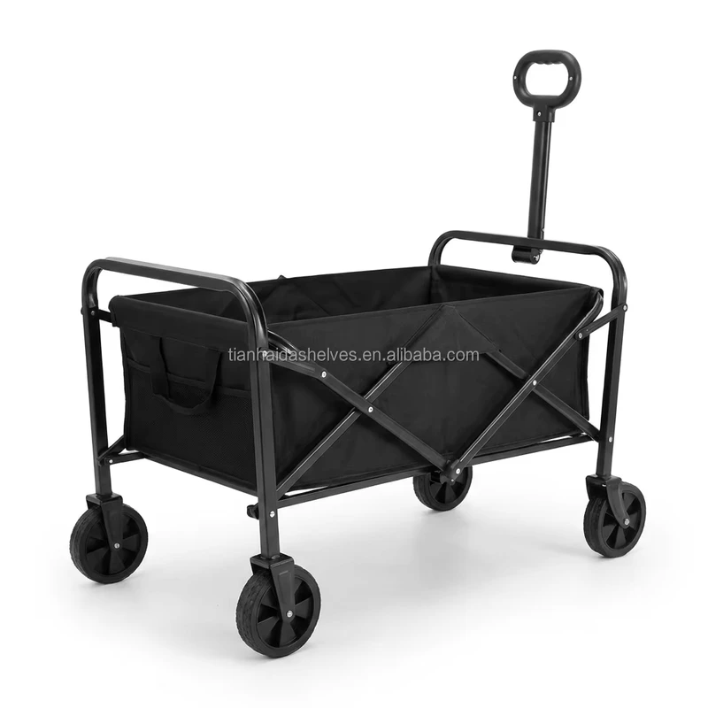 Customizable Folding Outdoor Camping Cart Hand Pulled Wagon for Picnics and Camping Gear