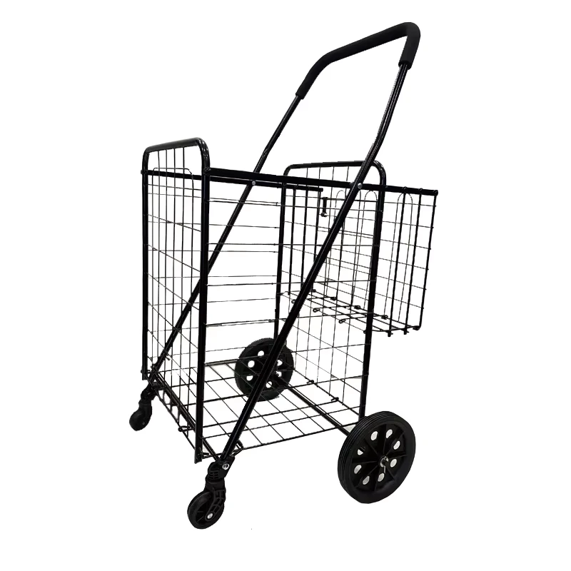 Customizable Folding Stroller Supermarket 4 Wheels Shopping Carts